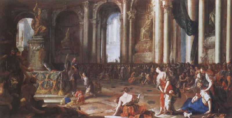 Johann Heinrich Schonfeldt The Oath of Hannibal oil painting picture